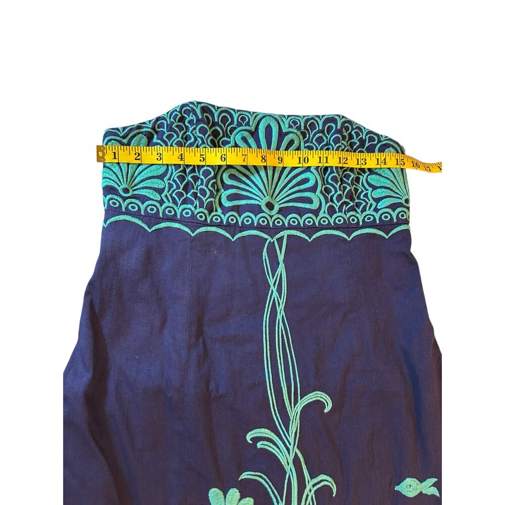 Lilly Pulitzer Strapless Bowen Fly Me to the Sea Dress - Size 6 - Picture 4 of 8